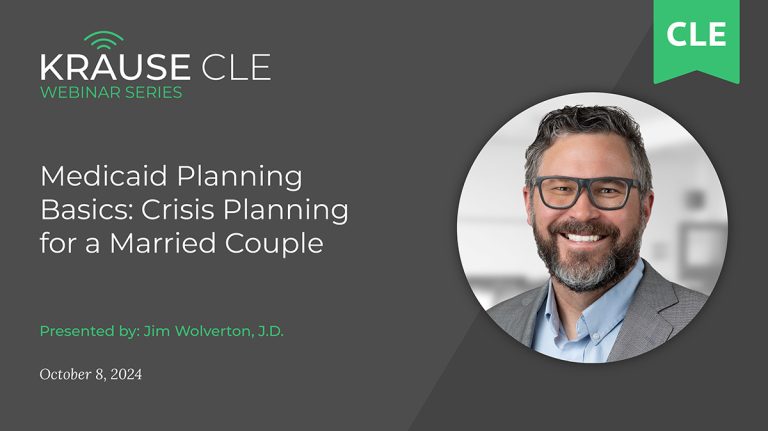 Medicaid Planning Basics: Crisis Planning for Married Couples